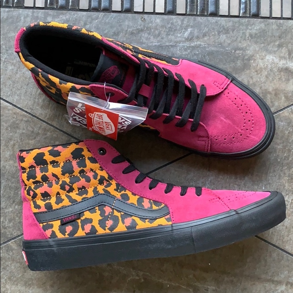 VANS SH8-HI PRO PUNK BEST RED/BLACK MEN’S - Picture 4 of 16